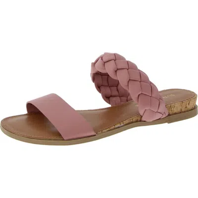 Sun + Stone Women's Easten Double Band Slide Flat Sandals, Created For Macy's In Pink