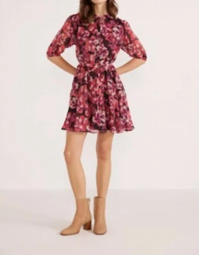 Minkpink Savannah Mini Dress In Painterly-blooms In Multi