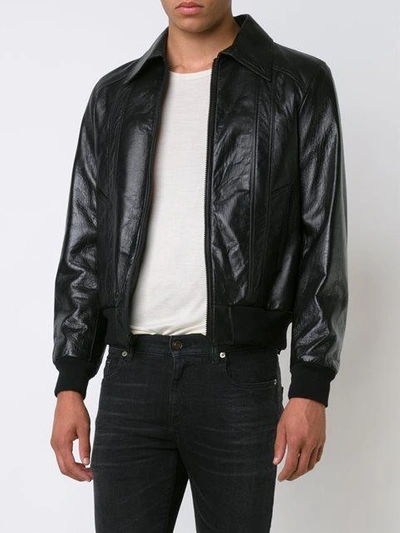 Saint Laurent 70s Sunburst Leather Jacket | ModeSens