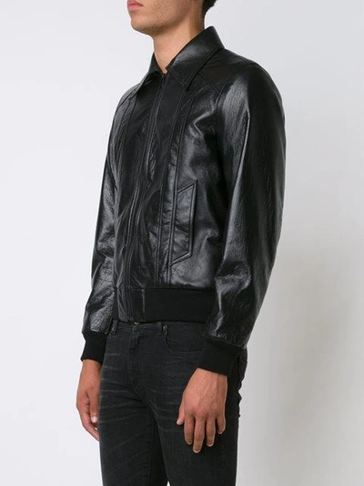 Shop Saint Laurent 70s Sunburst Leather Jacket