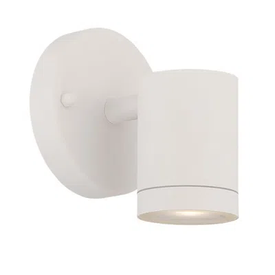 Homezia White Led One Light Outdoor Can Shape Wall Sconce