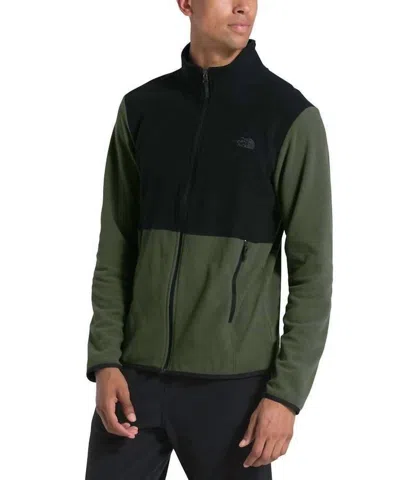 The North Face Men's Tka Glacier Full Zip In Thyme/tnf Black In Multi