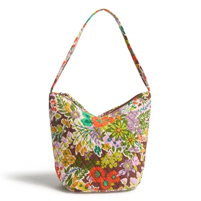 Vera Bradley Outlet Cotton Slouchy Bucket Shoulder Bag In Multi