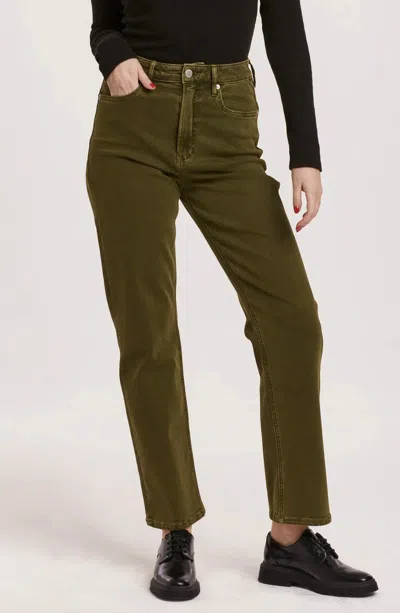 Dear John Denim 90s Straight Fit High Rise Jeans In Sage Vine In Multi