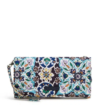 Vera Bradley Outlet Cotton Wallet Crossbody In Multi