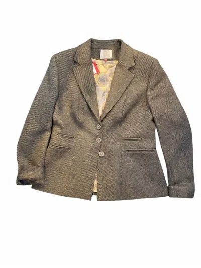 Tba Olive Tweed 3-button Jacket In Olive Green/black Tweed In Multi
