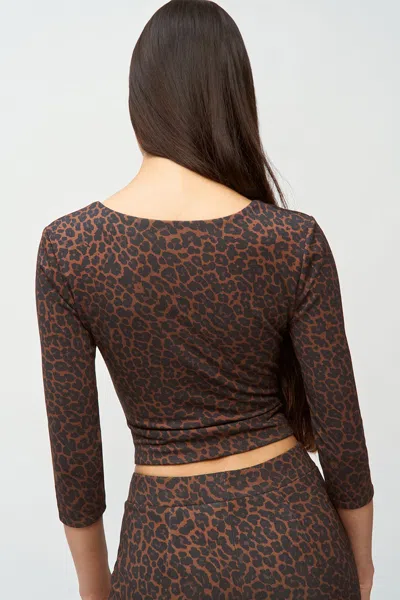 Danielle Guizio Ny Nea Top In Leopard