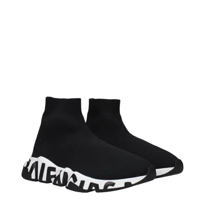 Balenciaga Speed Logo-print Stretch-knit High-top Sneakers