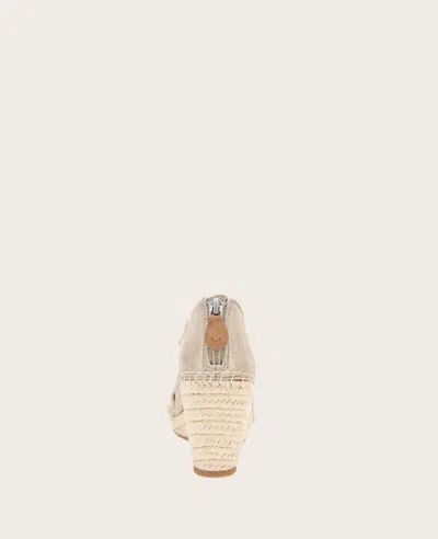 Gentle Souls - Corinne Leather Espadrille Wedge In Gravel Leather