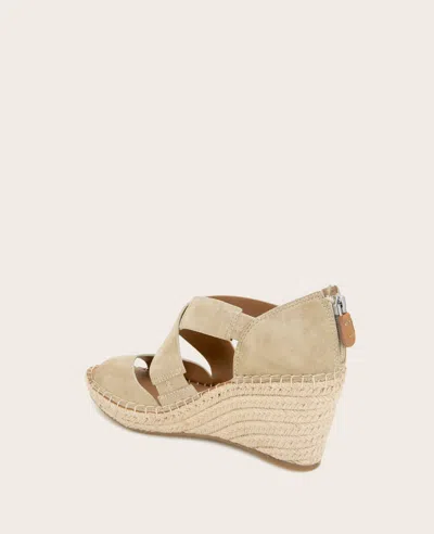 Gentle Souls - Corinne Suede Espadrille Wedge In Warm Sand Suede