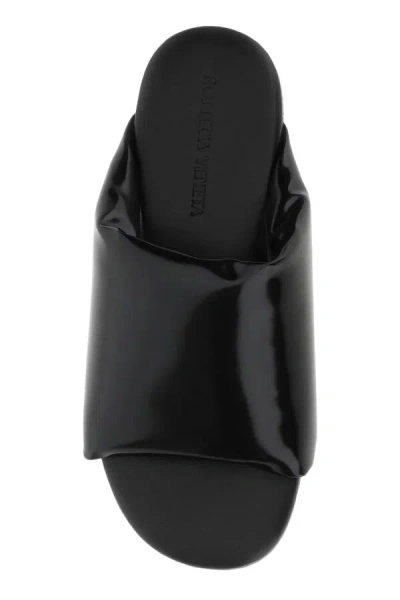 Bottega Veneta Black Nappa Leather Cushion Slipper