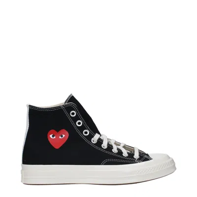 Comme Des Garcon Comme Des Garçon Sneakers Converse Man Fabric Black In Black