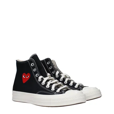 Comme Des Garcon Comme Des Garçon Sneakers Converse Man Fabric Black In Black