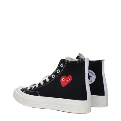 Comme Des Garcon Comme Des Garçon Sneakers Converse Man Fabric Black In Black