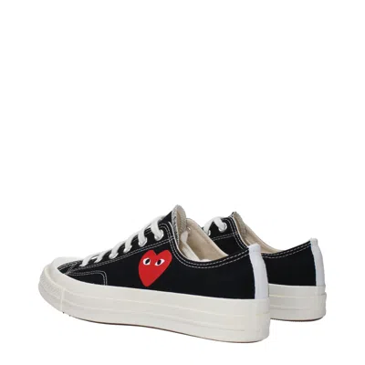 Comme Des Garcon Comme Des Garçon Sneakers Converse Man Fabric Black In Black