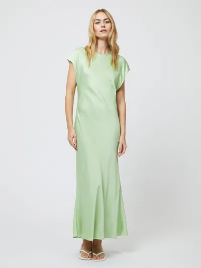 French Connection Women's Ennis Satin Column Maxi Dress In Green