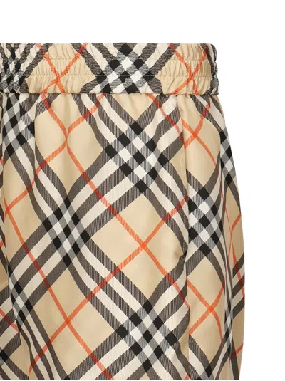 Burberry Men Check Print Bermuda Swimsuit