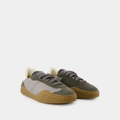 Acne Studios Men Leather Low-top Sneakers In Multi