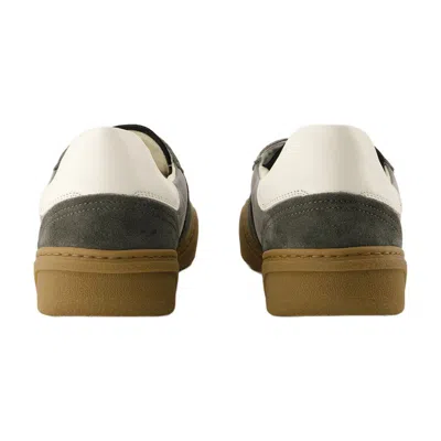 Acne Studios Men Leather Low-top Sneakers In Multi