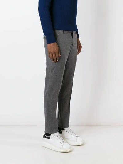 Shop Dondup 'gaubert' Tailored Trousers - Grey
