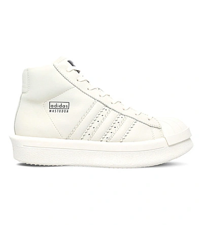 Shop Rick Owens X Adidas Ro Mastodon Pro Model Leather Trainers In White