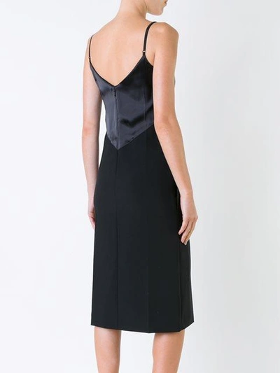 Shop Nina Ricci Lace Detail Slip Dress - Black