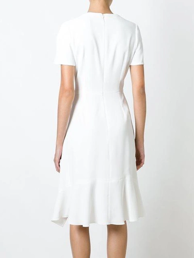 Shop Peter Pilotto Asymmetric Embroidered Dress