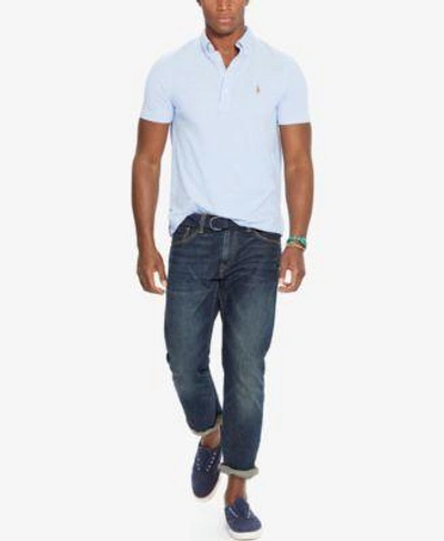 Shop Polo Ralph Lauren Men's Hampton Cotton Polo Shirt In White