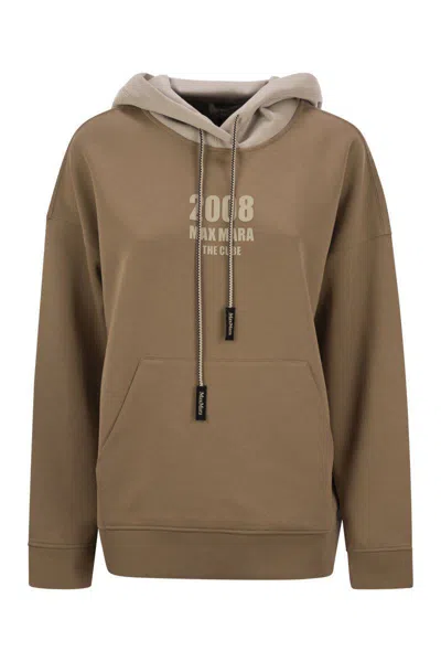 Shop 's Max Mara Agata - Sweatshirt In Technical Jersey In Brown