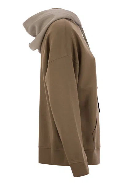 S Max Mara Agata Hoodie In Brown
