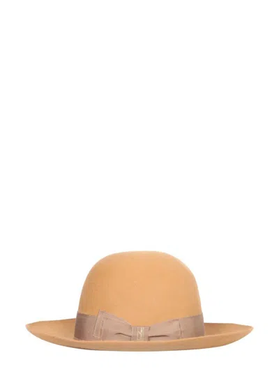 Shop Borsalino Eleonora Hat In Brown