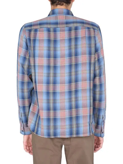 Ymc You Must Create Curtis Check Cotton Shirt In Multicolour