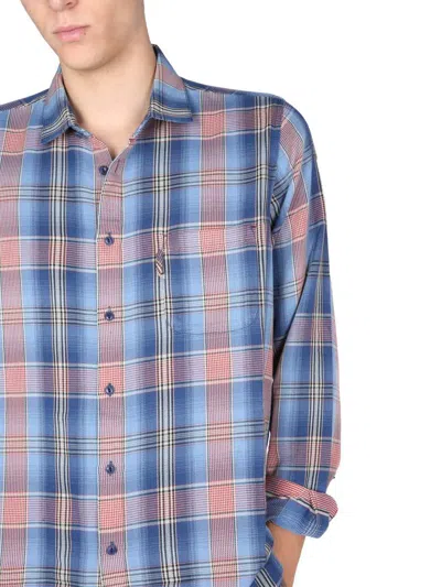 Ymc You Must Create Curtis Check Cotton Shirt In Multicolour