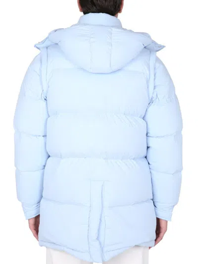 Sunnei Removable Sleeved Puffy Down Jacket In Blue
