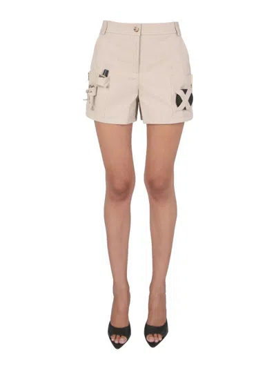Moschino Women's Safari Essential Kit Bermuda Shorts In Beige
