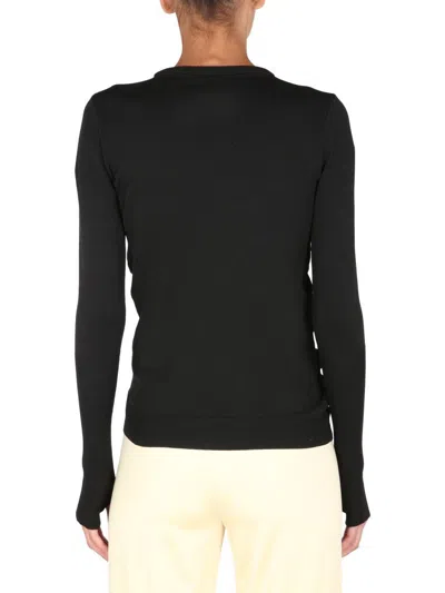 Opening Ceremony Box Logo Crew-neck Jumper In Black