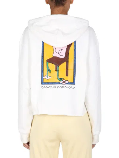 Opening Ceremony Hoodie In White