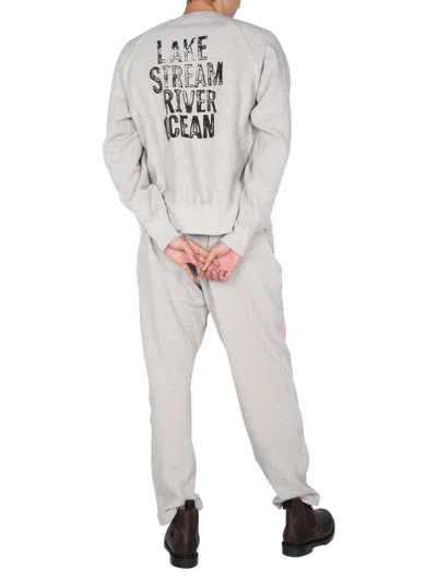 Engineered Garments Printed Sweatshirt In Grey
