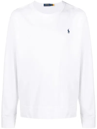 Polo Ralph Lauren Polo Pony-embroidered Honeycomb Knit Jumper In White