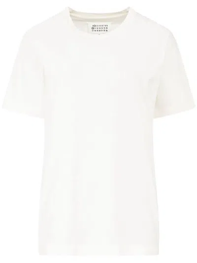 Maison Margiela Reverse Logo Cotton T-shirt In White