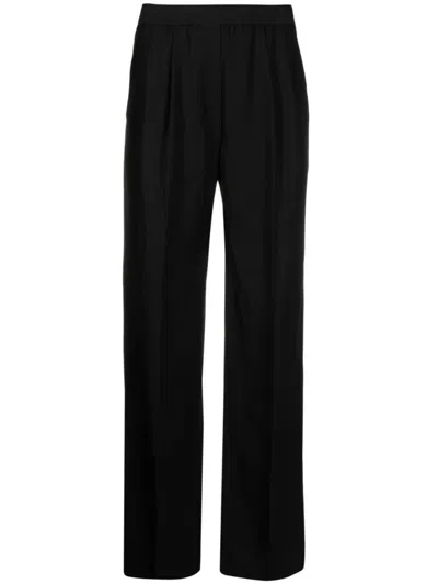 Loulou Studio Takaroa Straight-leg Pants In Black