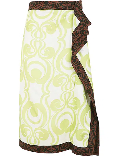 Dries Van Noten 01830 Sun Bis 8273 Skirt Clothing In Green