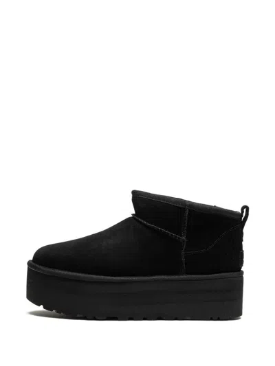 Ugg 'ultramini' Black Boots With Platform In Black