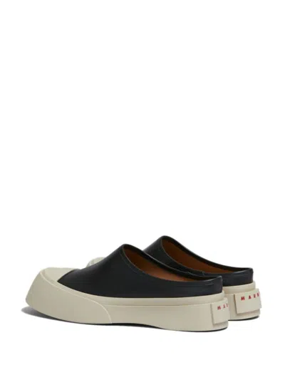 Marni Black Pablo Sabot Slip-on Loafers In Black