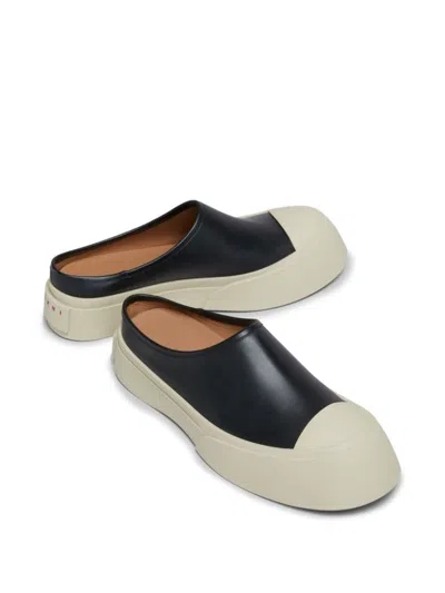 Marni Black Pablo Sabot Slip-on Loafers In Black