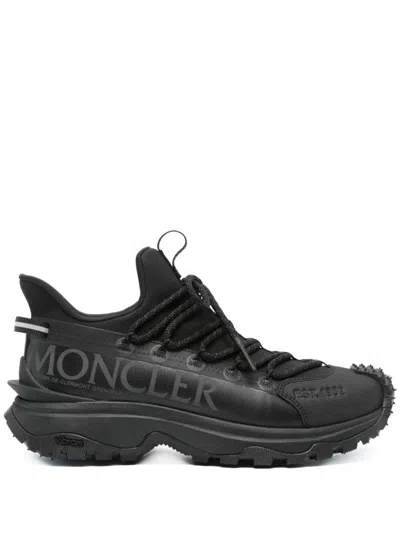 Moncler Trailgrip Lite2 Low Top Sneakers Shoes In Black