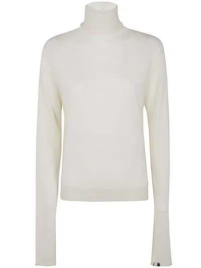 Extreme Cashmere Turtleneck Sweatshirt In White