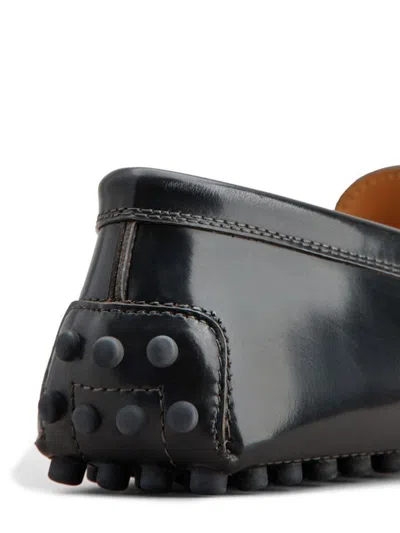 Tod's Women Gommino Leather Loafers In Grey