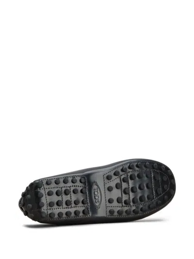 Tod's Women Gommino Leather Loafers In Grey