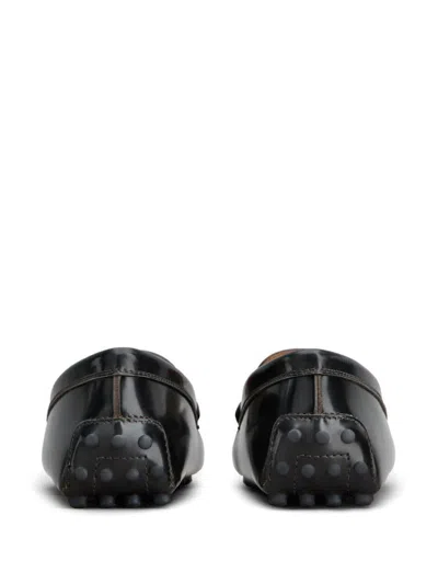 Tod's Women Gommino Leather Loafers In Grey